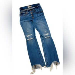 Madewell Cali Demi-Boot Button fly Denim Jeans Size 24